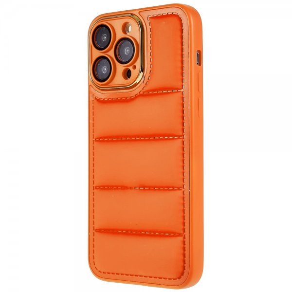 iPhone 14 Pro Max Kuori Down Jacket Design Orange