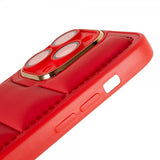iPhone 14 Pro Max Suojakuori Untuvatakkimuotoilu Punainen