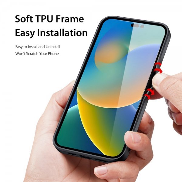 Dux Ducis iPhone 14 Pro Max -kuori FINO Series Musta