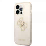 Guess iPhone 14 Pro Max Kuori Full Glitter Kulta