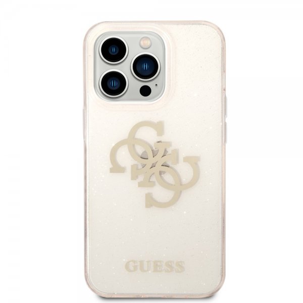 Guess iPhone 14 Pro Max Kuori Full Glitter Kulta