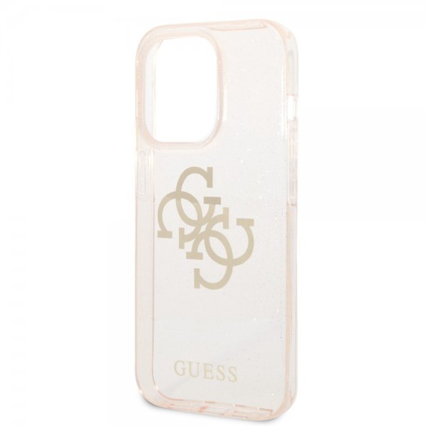 Guess iPhone 14 Pro Max Kuori Full Glitter Kulta