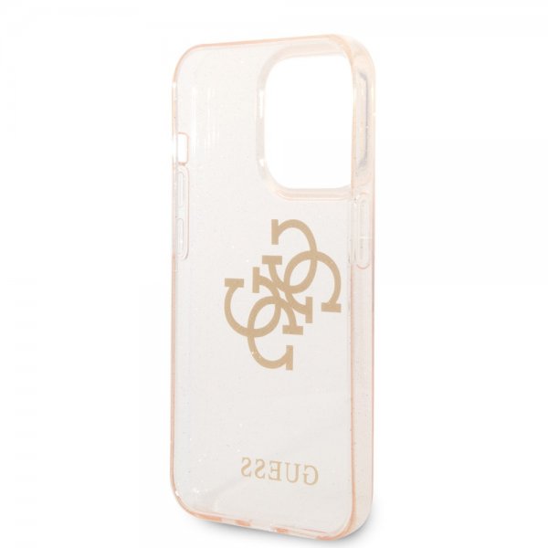 Guess iPhone 14 Pro Max Kuori Full Glitter Kulta
