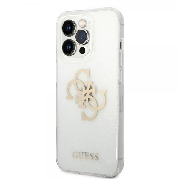 Guess iPhone 14 Pro Max Kuori Full Glitter Transparent