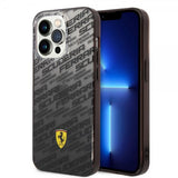 Ferrari iPhone 14 Pro Max Suojakuori Gradient Scuderia Musta