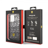 Ferrari iPhone 14 Pro Max Suojakuori Gradient Scuderia Musta