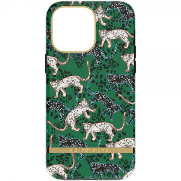 Richmond & Finch iPhone 14 Pro Max Kuori Green Leopard