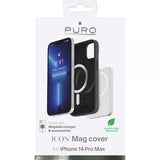 Puro iPhone 14 Pro Max ICON Mag -kuori, musta