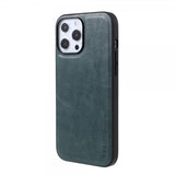 X-Level iPhone 14 Pro Max -kuoret, nahkatekstuuri, vihreä