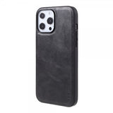 X-Level iPhone 14 Pro Max Kuori Nahkarakenne Musta