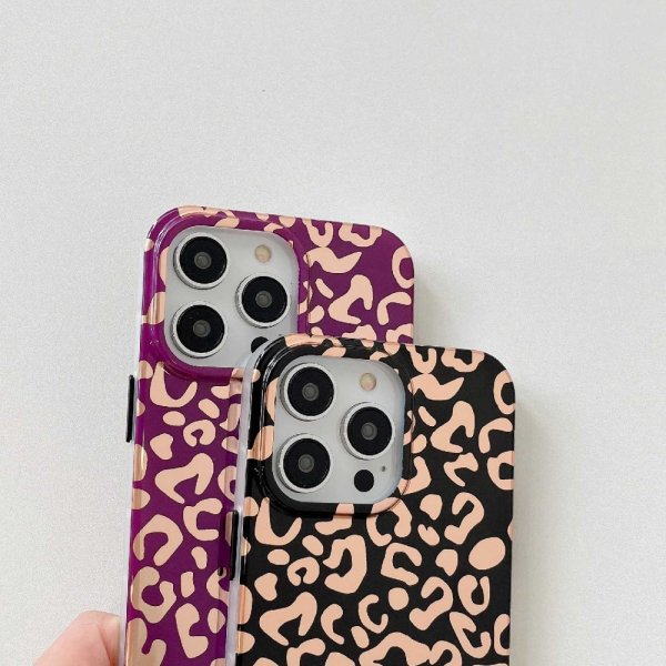 iPhone 14 Pro Max Leopardikuvioinen kuori Valkoinen