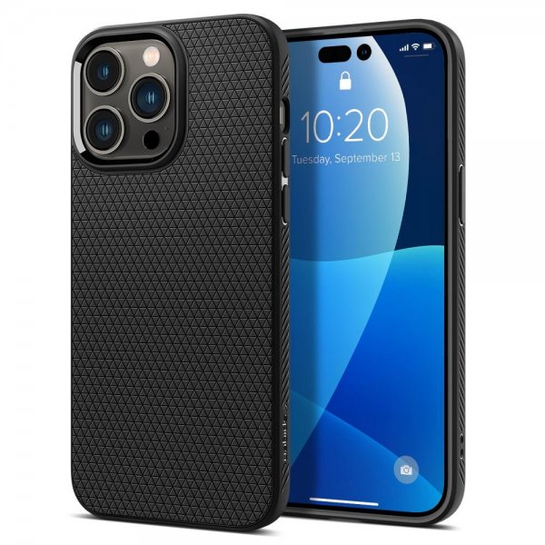 Spigen iPhone 14 Pro Max -kuoret Liquid Air Matte Black