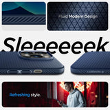 Spigen iPhone 14 Pro Max -suojakuori Liquid Air Navy Blue