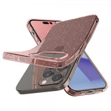 Spigen iPhone 14 Pro Max Kuori Liquid Crystal Glitter Rose Quartz