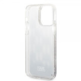Karl Lagerfeld iPhone 14 Pro Max Kuori Liquid Glitter Monogram Musta