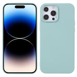 X-Level iPhone 14 Pro Max Kuoret Liquid Silicone Turkoosi