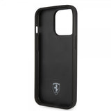 Ferrari iPhone 14 Pro Max -kuoret logo rei'itetty, musta-punainen