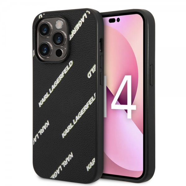 Karl Lagerfeld iPhone 14 Pro Max -suojakuori Logomania Musta
