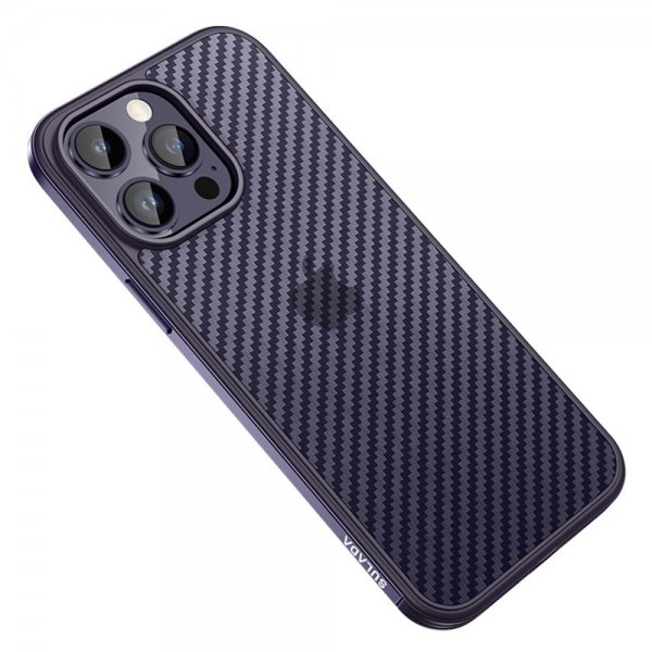 Sulada iPhone 14 Pro Max Suojakuori Luxury Series Liila