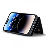 Dg.Ming iPhone 14 Pro Max -suojakotelo M3 Series irrotettavalla korttipidikkeellä, musta