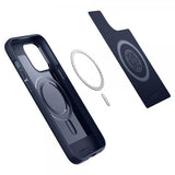 Spigen iPhone 14 Pro Max Suojakuori Mag Armor MagFit Navy Blue