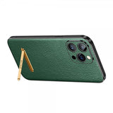 Sulada iPhone 14 Pro Max -kuori jalustalla, vihreä