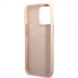 Guess iPhone 14 Pro Max Kuori Metal Plate Logo MagSafe Pinkki