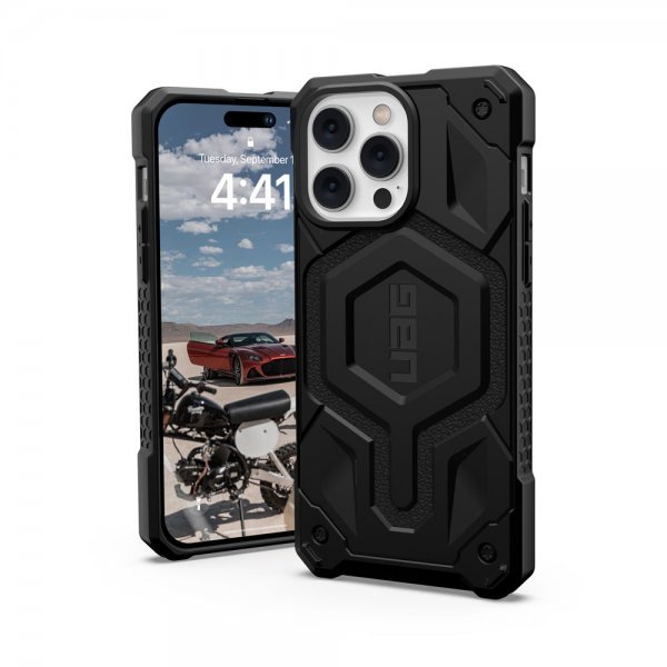 Urban Armor Gear (UAG) iPhone 14 Pro Max -kuori Monarch Pro MagSafe Musta