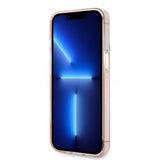 Karl Lagerfeld iPhone 14 Pro Max Suojakuori Monogram Vertical Stripe Pink