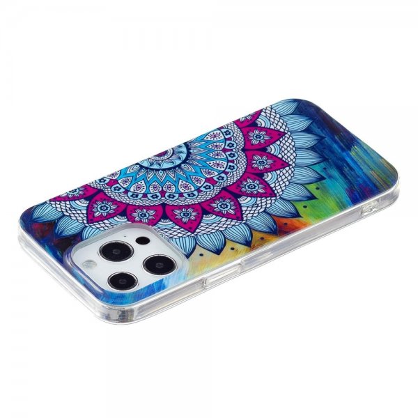 iPhone 14 Pro Max Kuoret Sininen Mandala -kuviolla