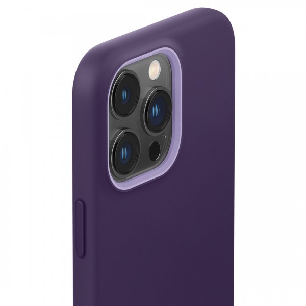 Caseology iPhone 14 Pro Max -suojakuori ja näytönsuoja Nano Pop 360 Grape Purple