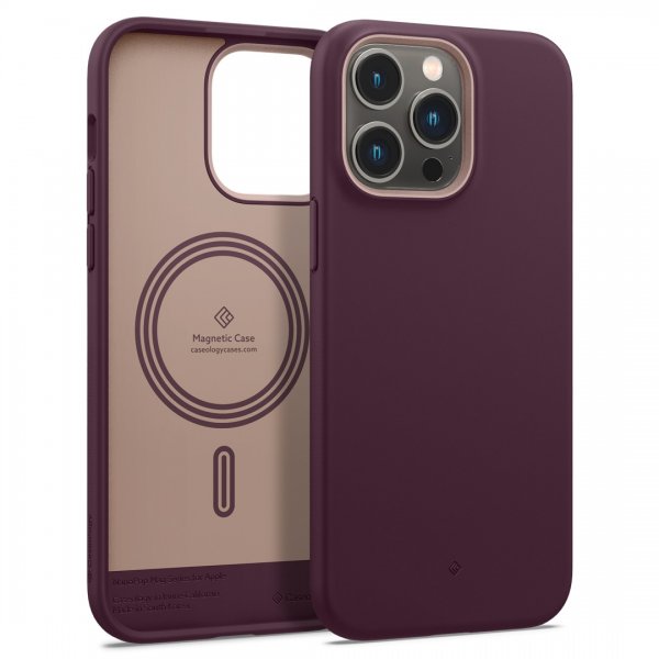 Caseology iPhone 14 Pro Max -suojakuori Nano Pop Mag Burgundy Bean