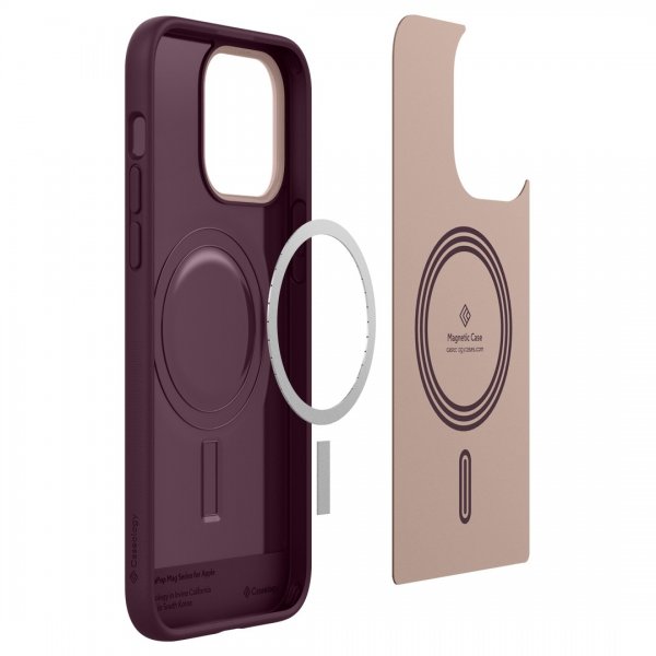 Caseology iPhone 14 Pro Max -suojakuori Nano Pop Mag Burgundy Bean