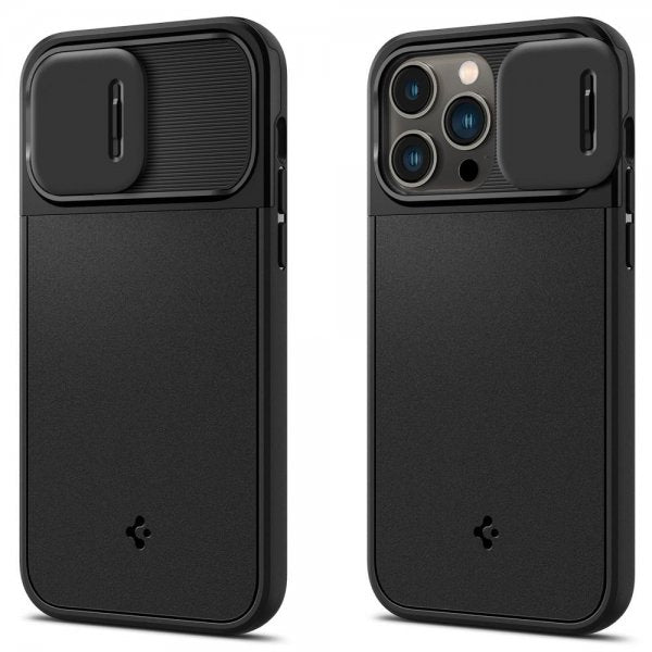 Spigen iPhone 14 Pro Max Suojakuori Optik Armor MagFit Musta