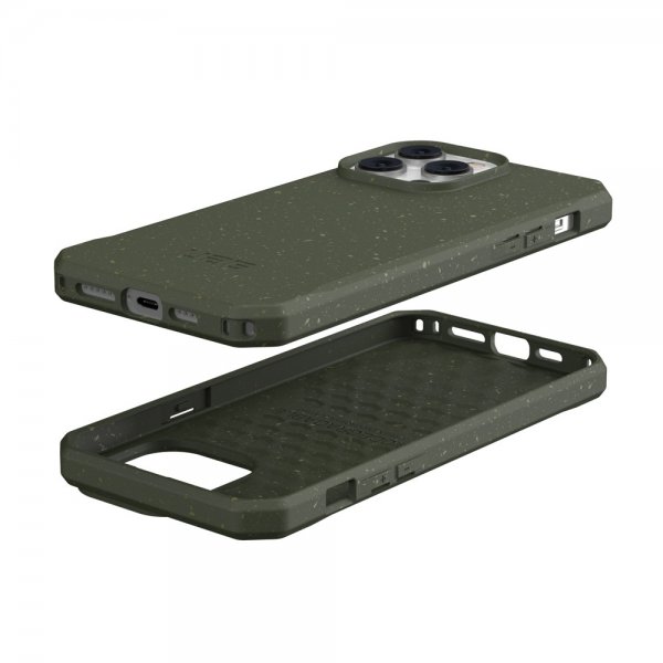Urban Armor Gear (UAG) iPhone 14 Pro Max Kuori Outback Biologisesti hajoava suojakuori, oliivinvihreä