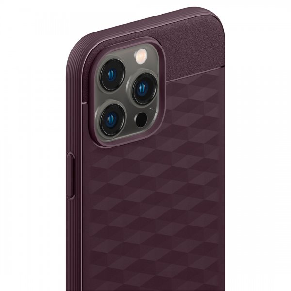 Caseology iPhone 14 Pro Max -kuori Parallax Mag Burgundy Bean