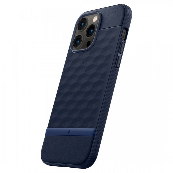 Caseology iPhone 14 Pro Max -kuori Parallax Mag Midnight Blue