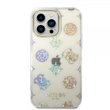 Guess iPhone 14 Pro Max Kuori Peony Glitter Valkoinen