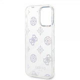 Guess iPhone 14 Pro Max Kuori Peony Glitter Valkoinen