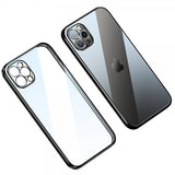 Sulada iPhone 14 Pro Max -kuori, jossa pinnoitetut reunat, musta