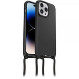 Otterbox iPhone 14 Pro Max React Necklace MagSafe -kotelo, musta
