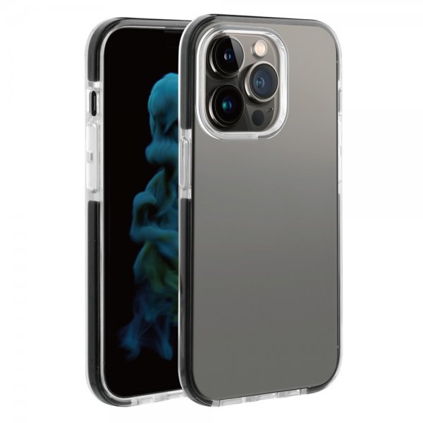 Vivanco iPhone 14 Pro Max -suojakuori Rock Solid Musta/Kirkas