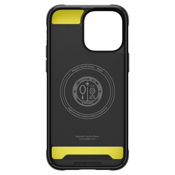 Spigen iPhone 14 Pro Max Suojakuori Rugged Armor MagFit Matte Black