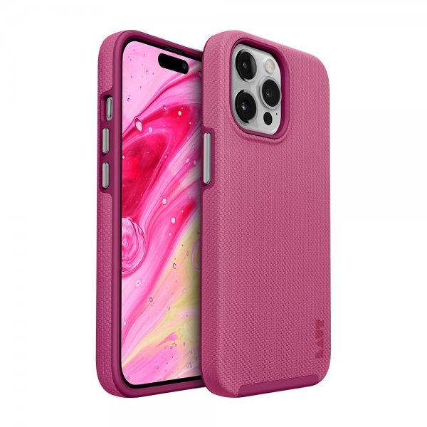 LAUT iPhone 14 Pro Max Suojakuori Shield Bubblegum Pink