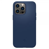 Spigen iPhone 14 Pro Max -kuori, Silicone Fit MagFit, laivastonsininen