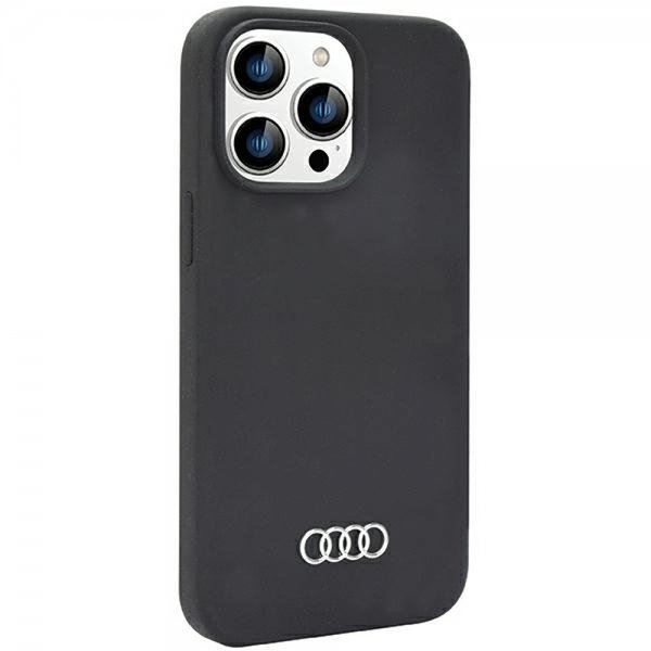 Audi iPhone 14 Pro Max Silikonikuori Musta