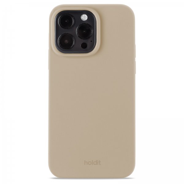 holdit iPhone 14 Pro Max -silikonikuori, Latte Beige