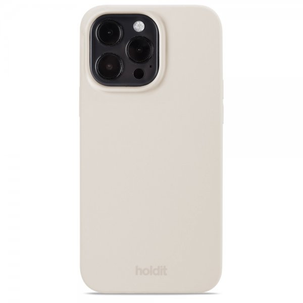 holdit iPhone 14 Pro Max Silikonikuori Light Beige