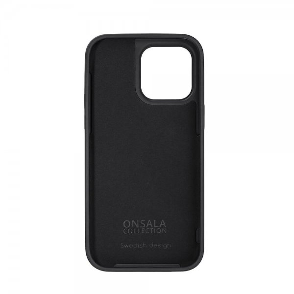 Onsala iPhone 14 Pro Max Silikonikuori Musta
