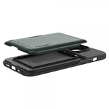 Spigen iPhone 14 Pro Max -kuori Slim Armor CS Abyss Green